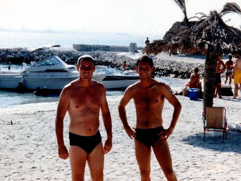 Roger Bisson & Me (BP Island Bahrain 1990)